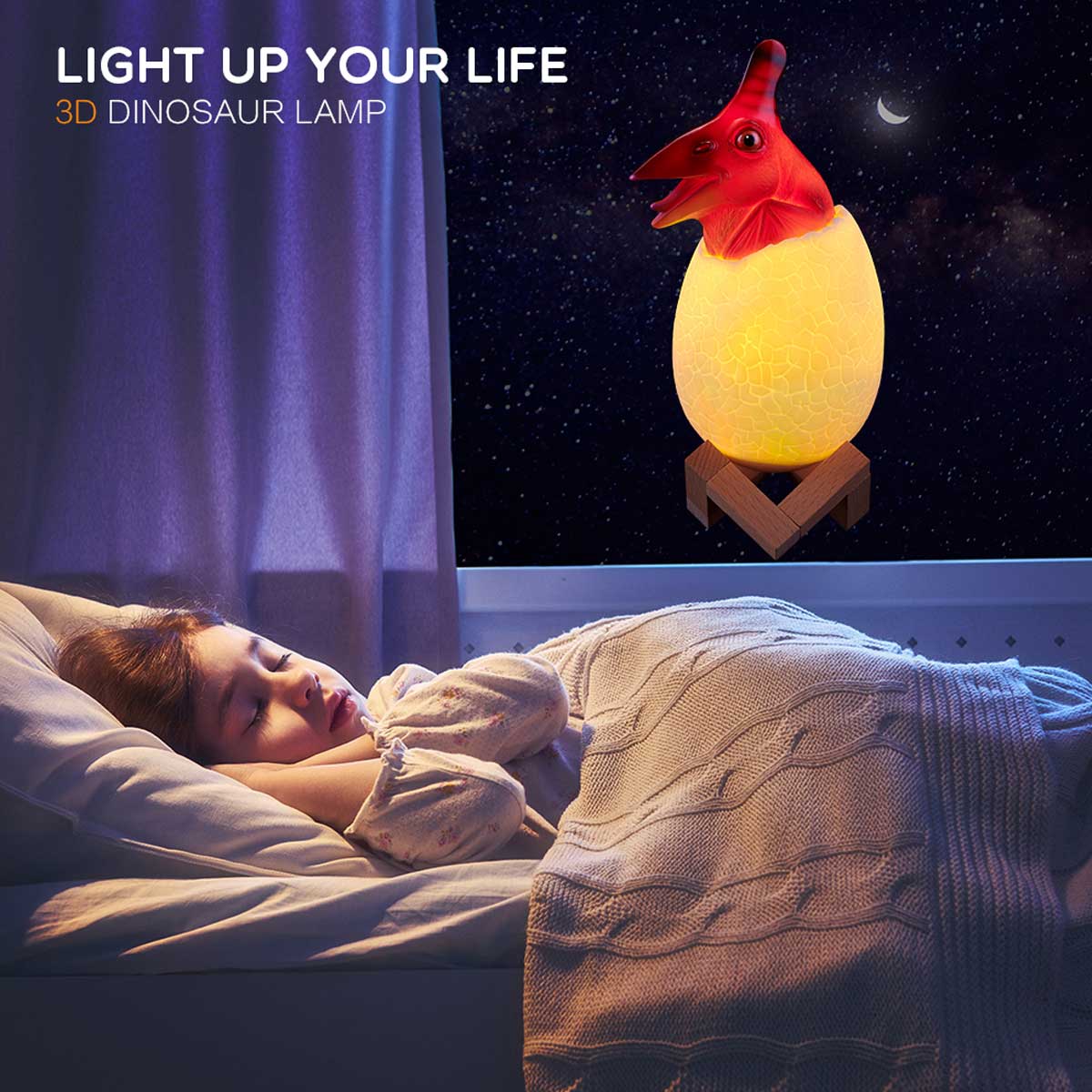 3D Dinosaur Pterosaur LED Lamp