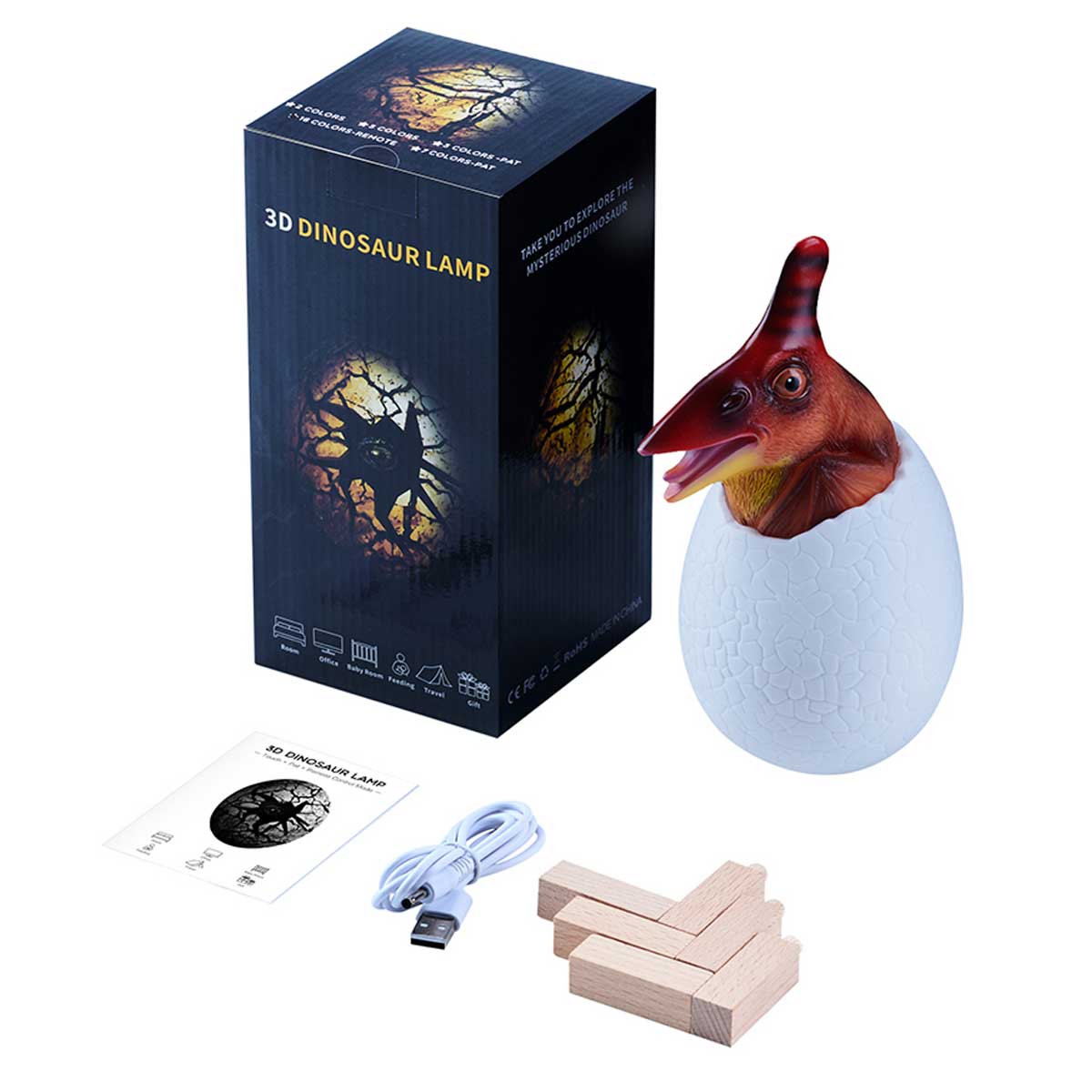 3D Dinosaur Pterosaur LED Lamp
