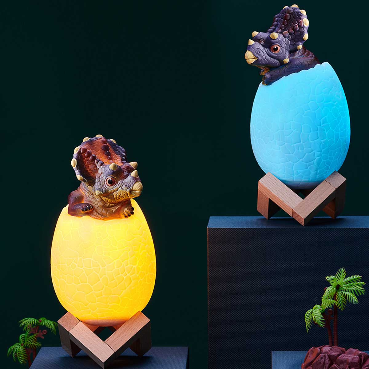 3D Dinosaur Triceraptor LED Lamp
