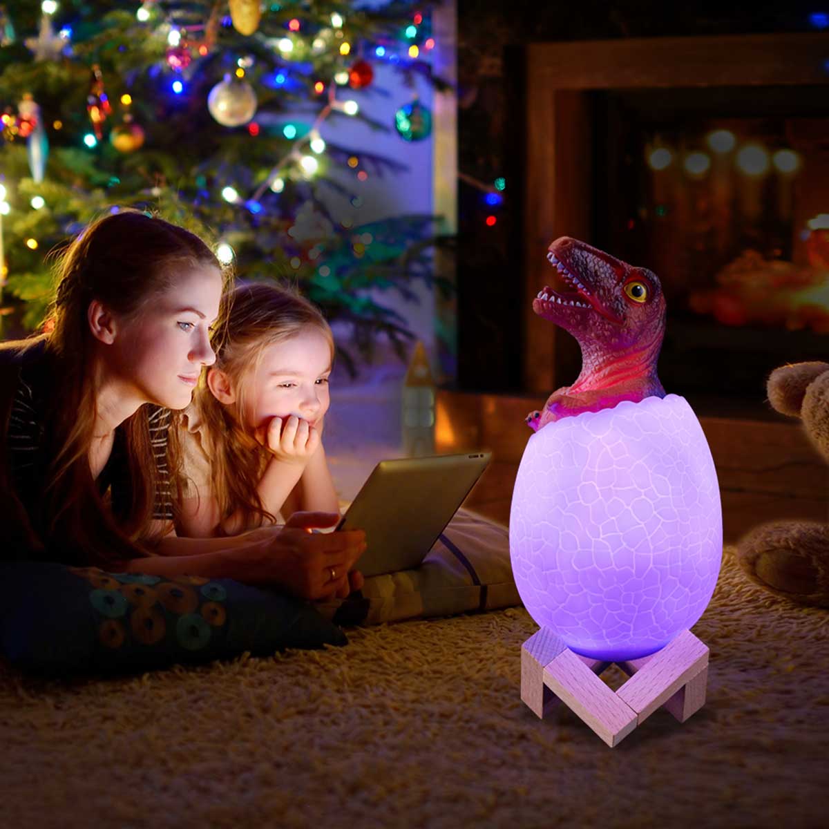 3D Dinosaur Velociraptor LED Lamp