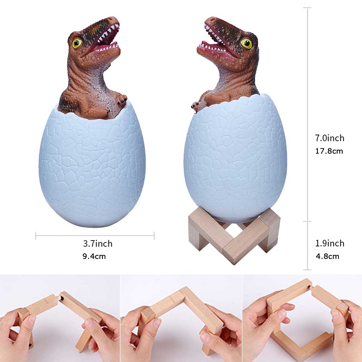 3D Dinosaur Velociraptor LED Lamp