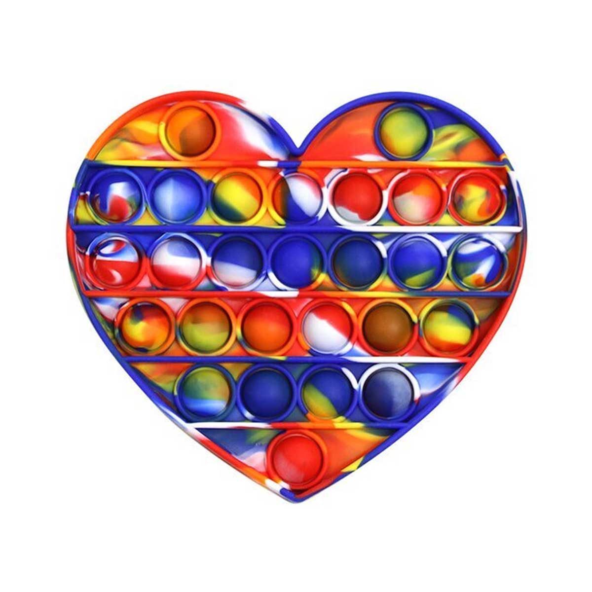 Heart pop it fidget