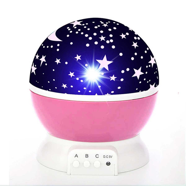 360° Rotation Night Light Star Projector Pink