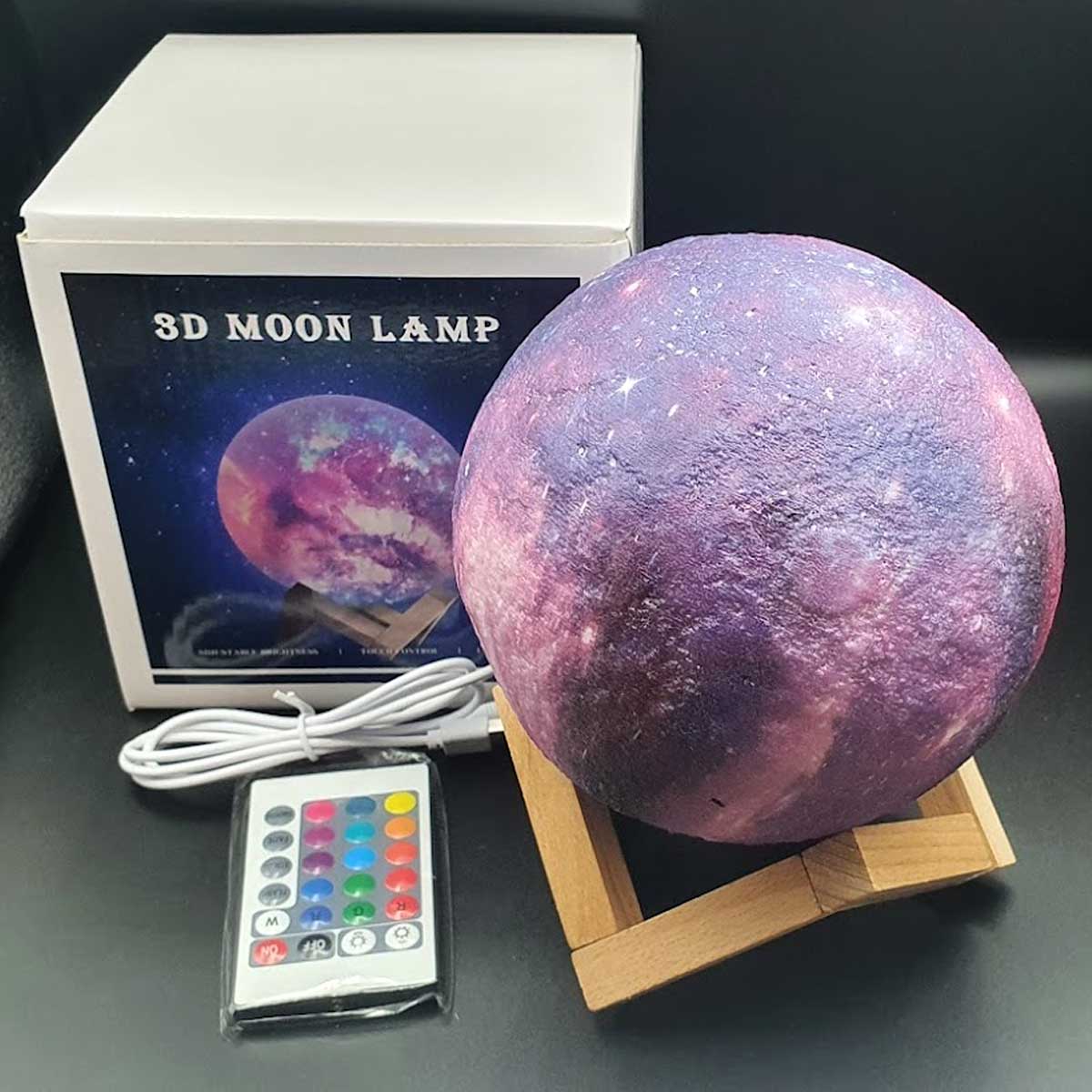 Night Moon Lamp 3D RGB