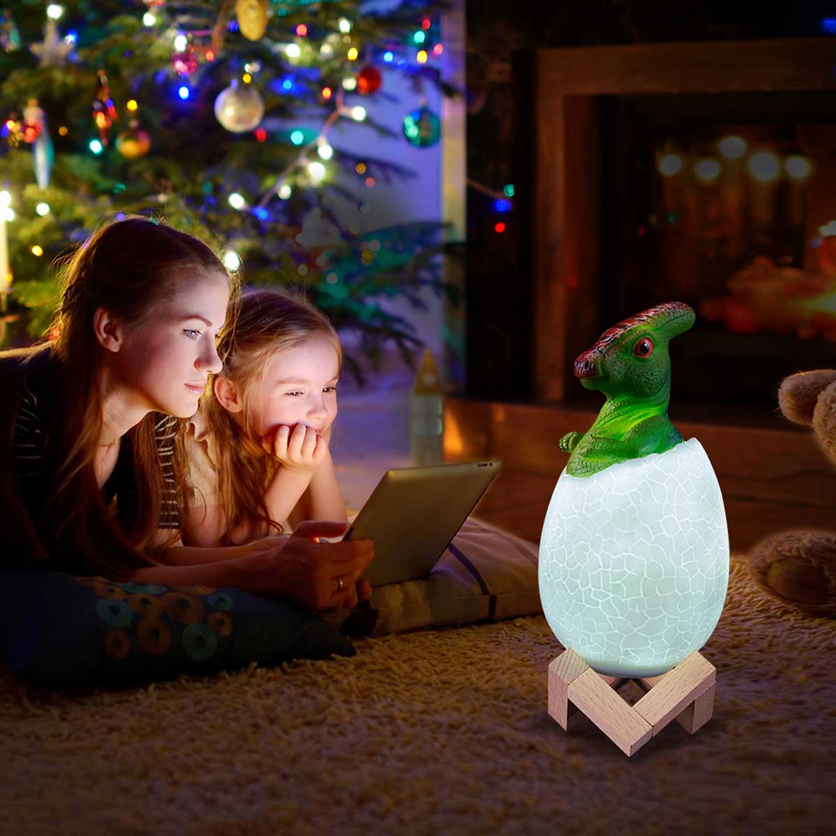 3D Dinosaur Parasaurolophus LED Lamp
