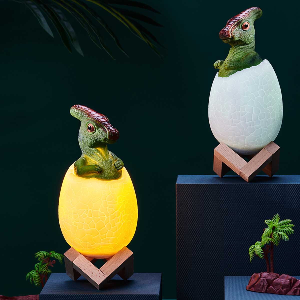3D Dinosaur Parasaurolophus LED Lamp