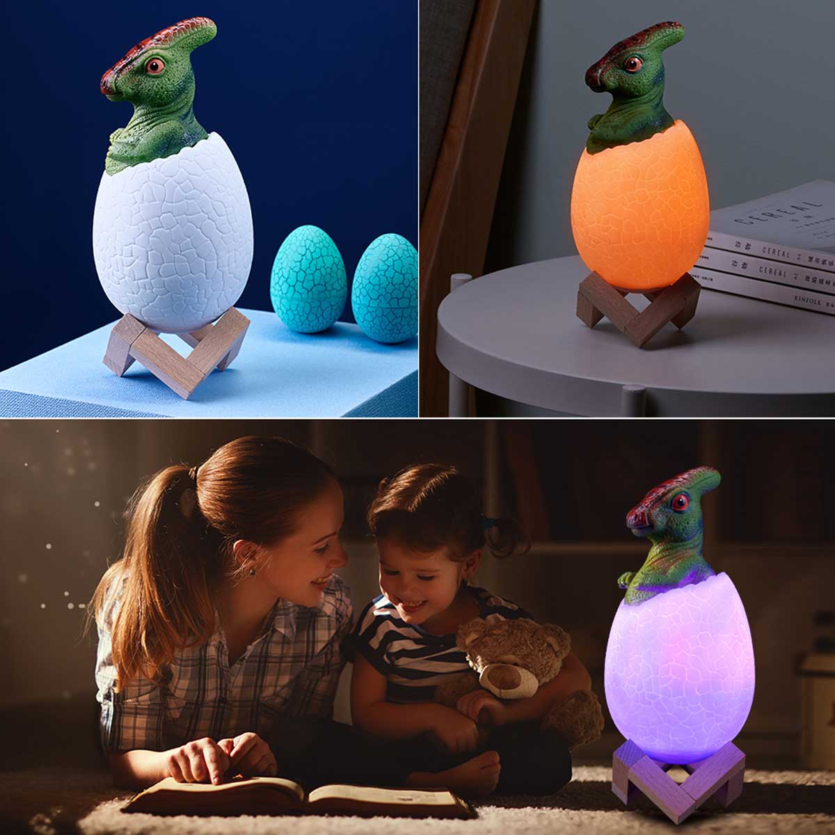 3D Dinosaur Parasaurolophus LED Lamp