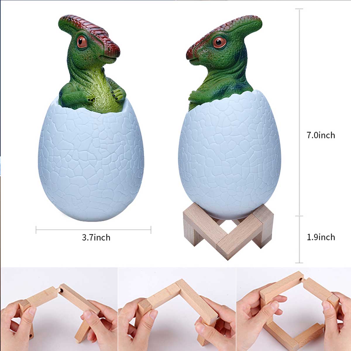 3D Dinosaur Parasaurolophus LED Lamp