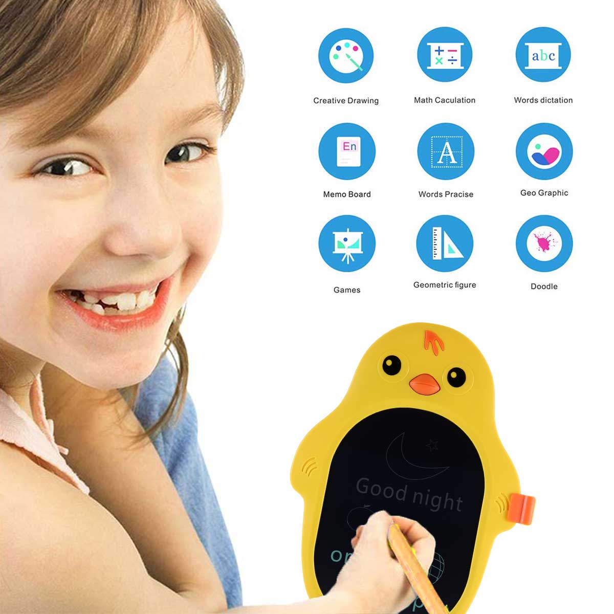 LCD Ηλεκτρονικός Διάφανος Πίνακας αντιγραφής - Πιγκουίνος